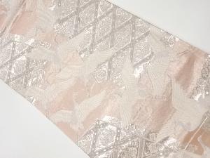 リサイクル　 群鶴に襷・桐模様織出し袋帯